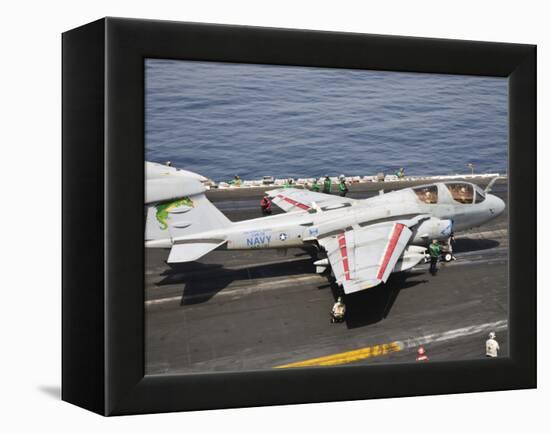 An EA-6B Prowler Is Ready to Go from the Flight Deck of USS Harry S. Truman-Stocktrek Images-Framed Premier Image Canvas