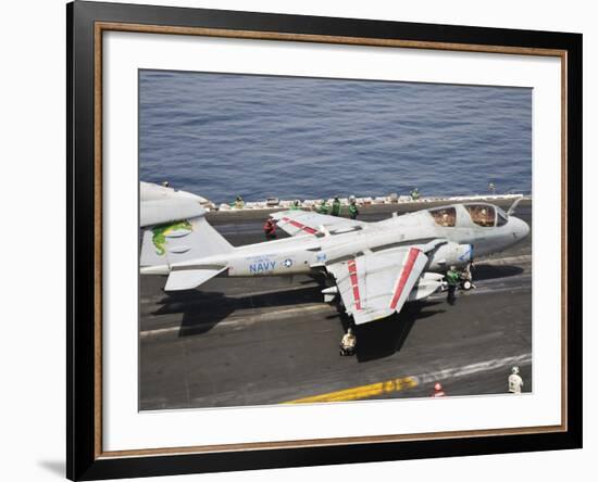 An EA-6B Prowler Is Ready to Go from the Flight Deck of USS Harry S. Truman-Stocktrek Images-Framed Photographic Print