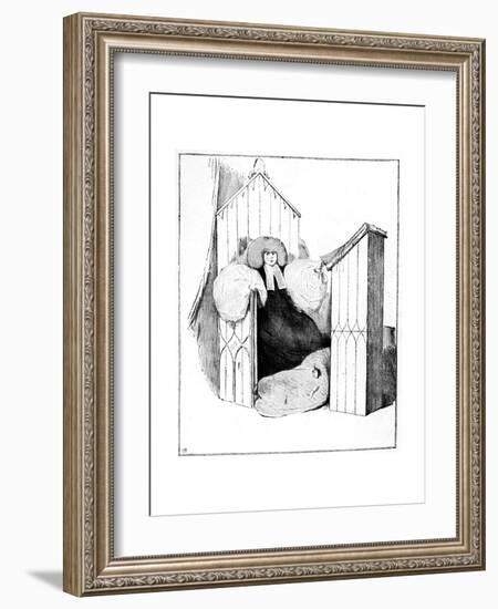 An Early Caricature of Princess Victoria, 1831-John Doyle-Framed Giclee Print