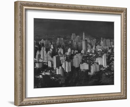 An Early Morning Skyline View of the Brazilian City-Dmitri Kessel-Framed Photographic Print