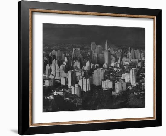 An Early Morning Skyline View of the Brazilian City-Dmitri Kessel-Framed Photographic Print