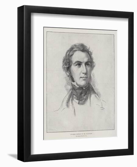 An Early Portrait of Mr Gladstone-George Richmond-Framed Giclee Print