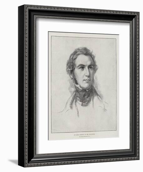 An Early Portrait of Mr Gladstone-George Richmond-Framed Giclee Print