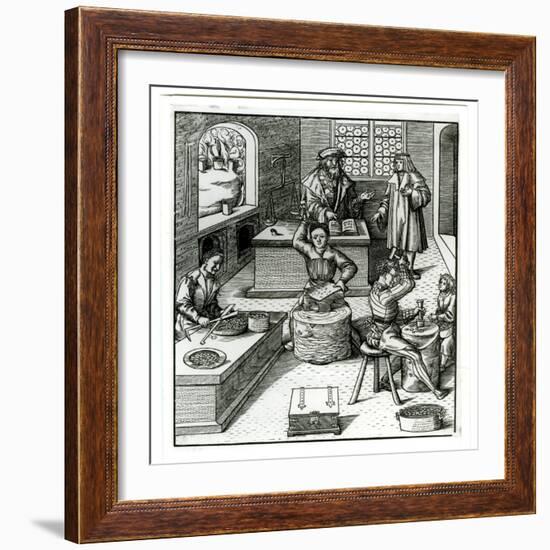 An Early Sixteenth-Century European Mint, from Der Weisskunig-null-Framed Giclee Print