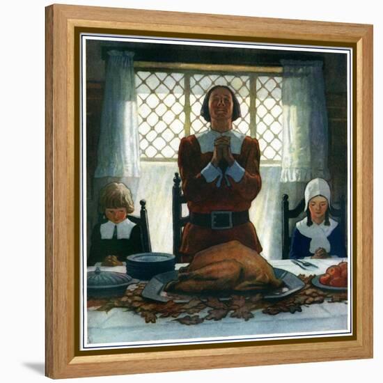 "An Early Thanksgiving,"November 1, 1926-Newell Convers Wyeth-Framed Premier Image Canvas