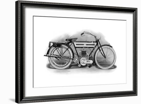 An Early Triumph Motorcycle, 1911-1912-null-Framed Giclee Print