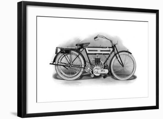 An Early Triumph Motorcycle, 1911-1912-null-Framed Giclee Print