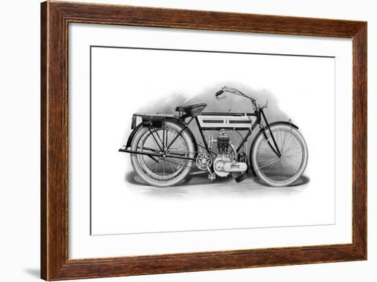 An Early Triumph Motorcycle, 1911-1912--Framed Giclee Print