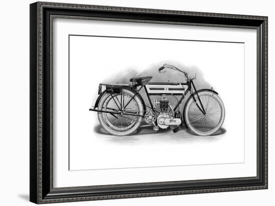 An Early Triumph Motorcycle, 1911-1912-null-Framed Giclee Print