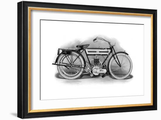 An Early Triumph Motorcycle, 1911-1912-null-Framed Giclee Print