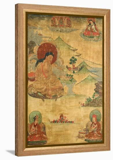 An East Tibetan Thang.ka Depicting Mi.La.Ras.Pa, 19th Century-null-Framed Premier Image Canvas