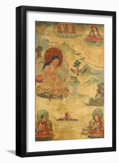 An East Tibetan Thang.ka Depicting Mi.La.Ras.Pa, 19th Century-null-Framed Giclee Print