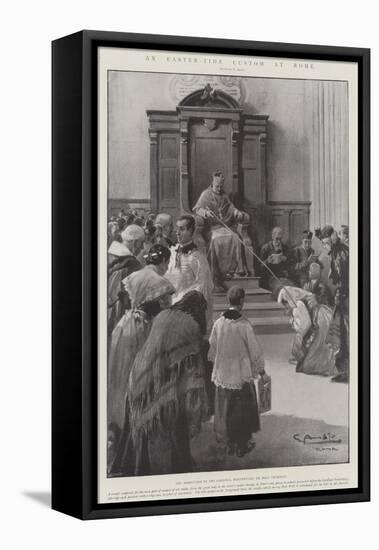 An Easter-Tide Custom at Rome-G.S. Amato-Framed Premier Image Canvas