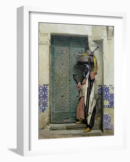 An Eastern Doorway: at the Moslem Chief's Door, 1887-Raphael Von Ambros-Framed Giclee Print
