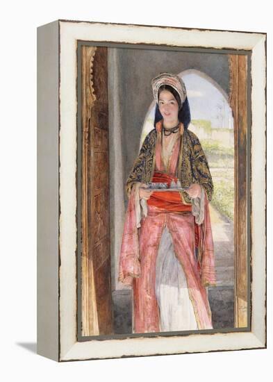 An Eastern Girl Carrying a Tray, 1859-John Frederick Lewis-Framed Premier Image Canvas