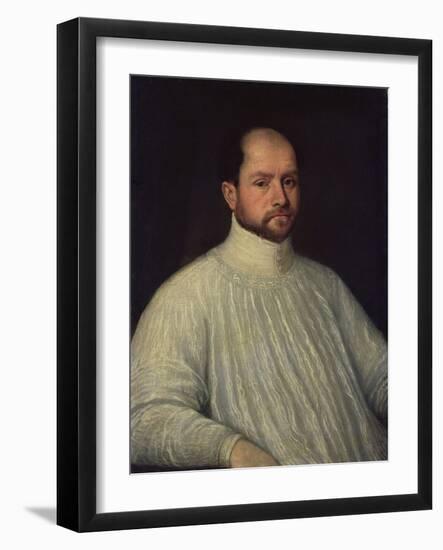 An Ecclesiastic, 1600-10-Leandro Da Ponte Bassano-Framed Giclee Print