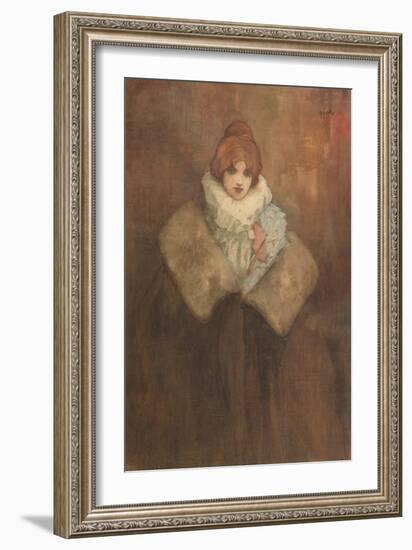 An Edwardian Lady, C.1910 (W/C on Paper)-John Hassall-Framed Giclee Print