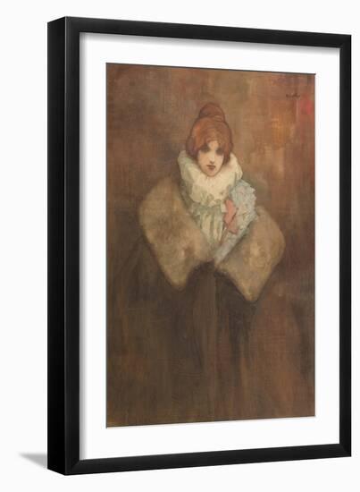 An Edwardian Lady, C.1910 (W/C on Paper)-John Hassall-Framed Giclee Print