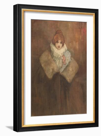 An Edwardian Lady, C.1910 (W/C on Paper)-John Hassall-Framed Giclee Print