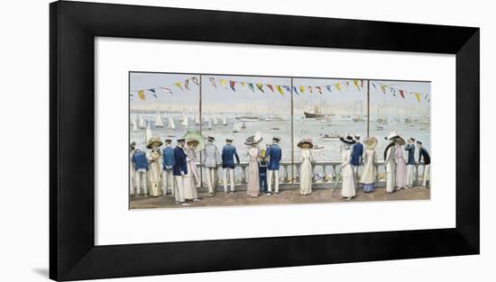 An Edwardian Season - Cowes Regatta-John S Goodall-Framed Premium Giclee Print