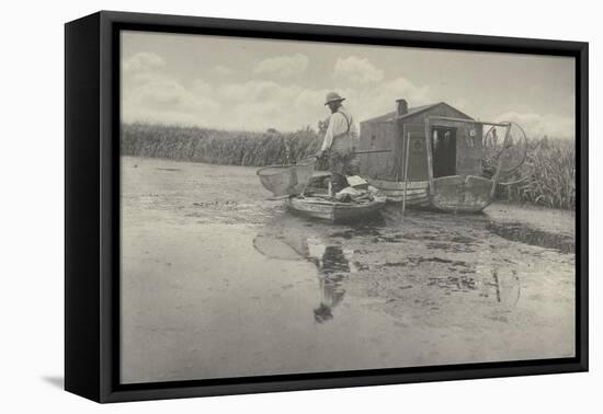 An Eel-catcher's home-Peter Henry Emerson-Framed Premier Image Canvas