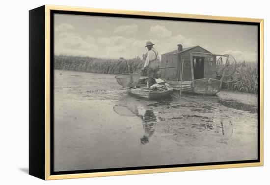 An Eel-catcher's home-Peter Henry Emerson-Framed Premier Image Canvas