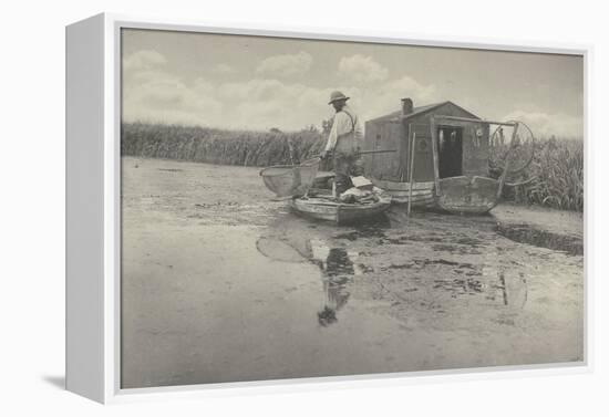 An Eel-catcher's home-Peter Henry Emerson-Framed Premier Image Canvas