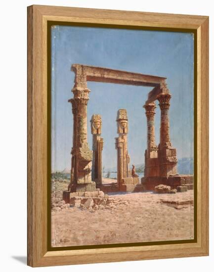 An Egypt Temple Ruin-Vasili Vasilyevich Vereshchagin-Framed Premier Image Canvas