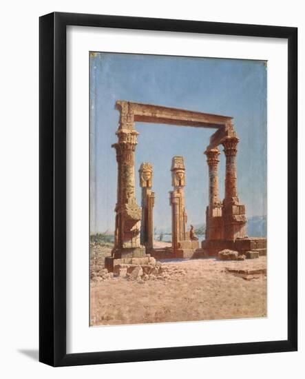 An Egypt Temple Ruin-Vasili Vasilyevich Vereshchagin-Framed Giclee Print