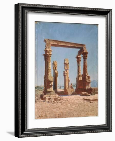 An Egypt Temple Ruin-Vasili Vasilyevich Vereshchagin-Framed Giclee Print