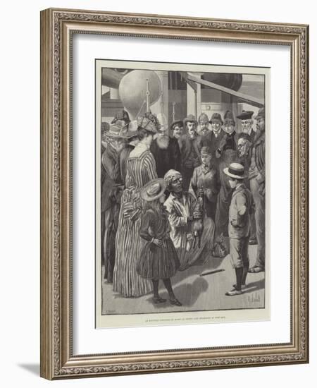 An Egyptian Conjuror on Board an Orient Line Steam-Ship at Port Said-null-Framed Giclee Print