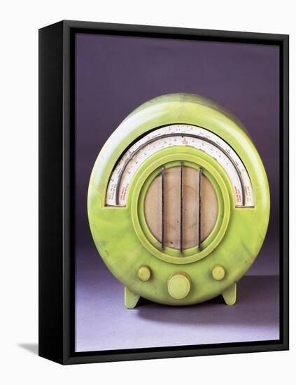 An Ekco Ad 65 Radio Set with Rare Green Casing, 1930s-null-Framed Premier Image Canvas