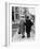 An Elderly Couple Walking Down the Street, Arm in Arm-Henry Grant-Framed Photographic Print