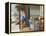 An Elderly Gentleman Listening to a Flautist in an Interior, Chinese School, Mid 19th Century-null-Framed Premier Image Canvas