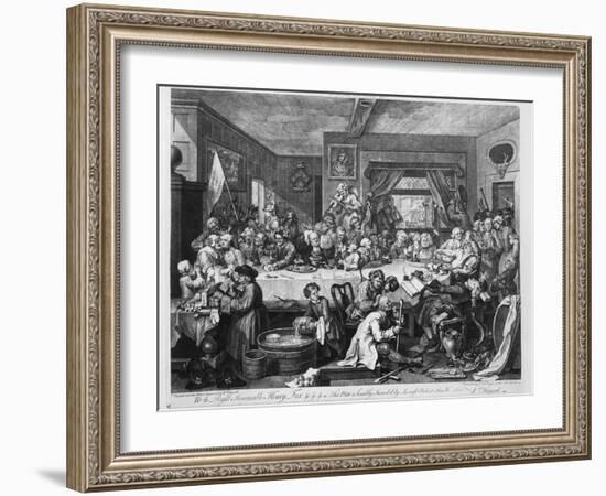 An Election Entertainment, 1755-William Hogarth-Framed Giclee Print