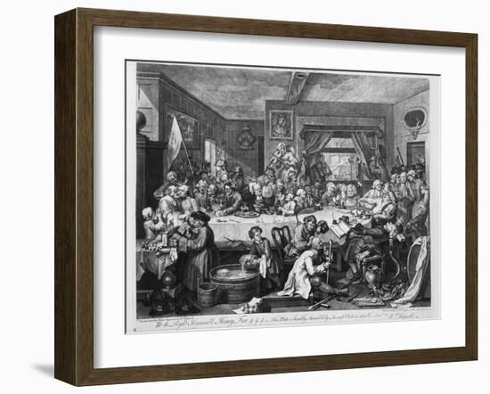 An Election Entertainment, 1755-William Hogarth-Framed Giclee Print