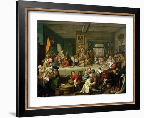 An Election Entertainment, 1755-William Hogarth-Framed Giclee Print