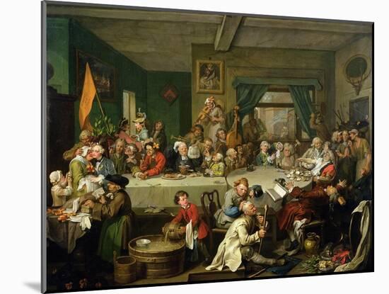 An Election Entertainment, 1755-William Hogarth-Mounted Giclee Print