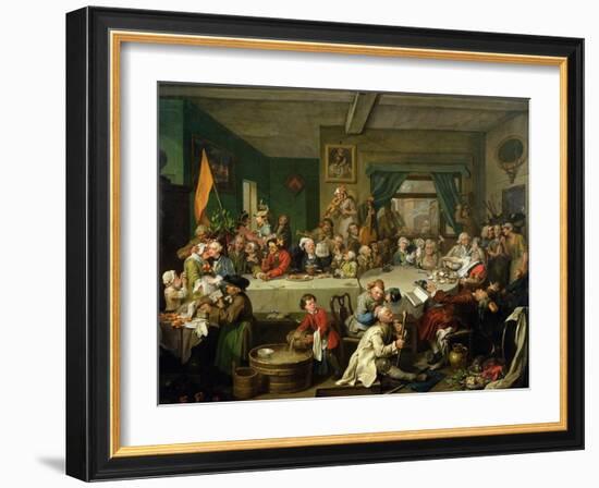 An Election Entertainment, 1755-William Hogarth-Framed Giclee Print