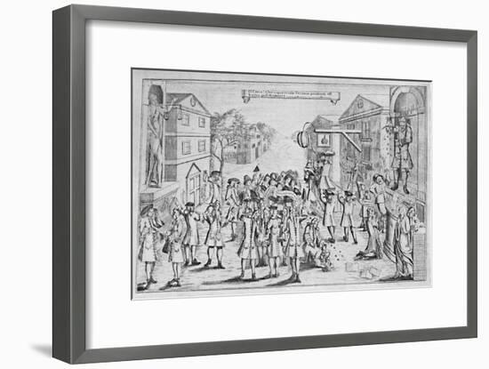 'An Election Won By Bribery', 1727, (1904)-Unknown-Framed Giclee Print