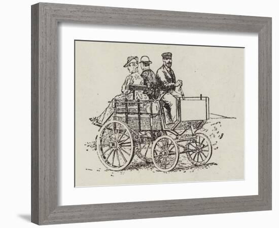 An Electric Dog-Cart-null-Framed Giclee Print