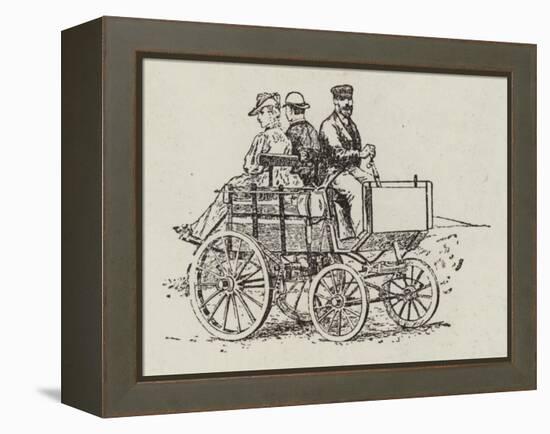 An Electric Dog-Cart-null-Framed Premier Image Canvas