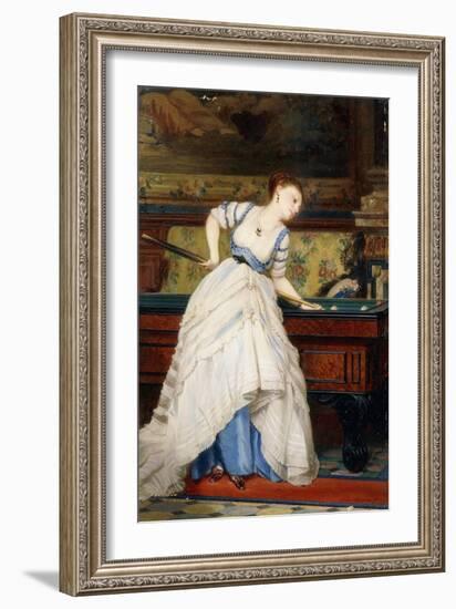 An Elegant Billiard Player-Charles Edouard Boutibonne-Framed Giclee Print