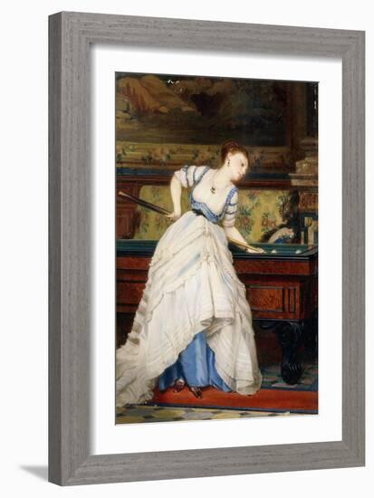 An Elegant Billiard Player-Charles Edouard Boutibonne-Framed Giclee Print