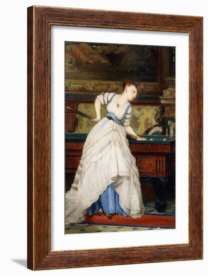 An Elegant Billiard Player-Charles Edouard Boutibonne-Framed Giclee Print