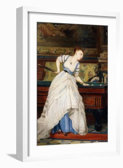 An Elegant Billiard Player-Charles Edouard Boutibonne-Framed Giclee Print