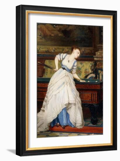 An Elegant Billiard Player-Charles Edouard Boutibonne-Framed Giclee Print