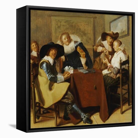 An Elegant Card Party-Dirck Hals-Framed Premier Image Canvas