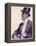 An Elegant Gentleman in Top Hat Smoking a Cigarette-null-Framed Stretched Canvas