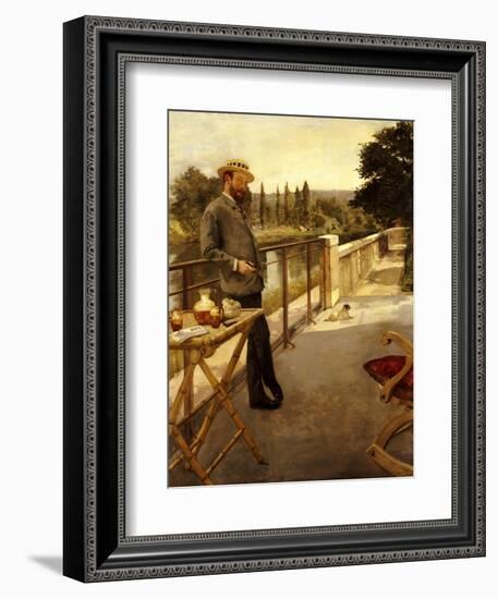 An Elegant Man on a Terrace, 1885-Henri Gervex-Framed Giclee Print